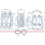 Nissens Ψυγείο λαδιού, Λάδι Κινητήρα - 90740