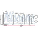 Nissens Ψυγείο λαδιού, Λάδι Κινητήρα - 90741