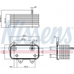 Nissens Ψυγείο λαδιού, Λάδι Κινητήρα - 90753