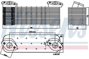 Nissens Ψυγείο λαδιού, Λάδι Κινητήρα - 90756