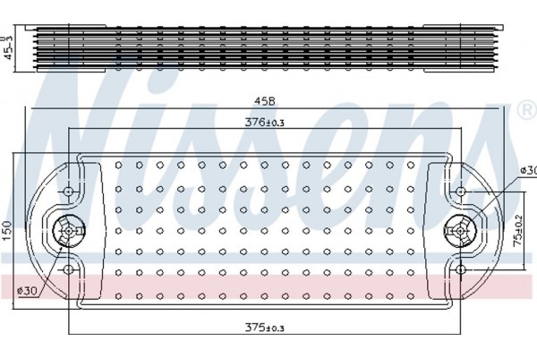 Nissens Ψυγείο λαδιού, Λάδι Κινητήρα - 90765