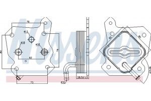 Nissens Ψυγείο λαδιού, Λάδι Κινητήρα - 90790