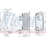 Nissens Ψυγείο λαδιού, Λάδι Κινητήρα - 90791