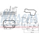 Nissens Ψυγείο λαδιού, Λάδι Κινητήρα - 90808