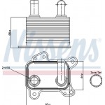Nissens Ψυγείο λαδιού, Λάδι Κινητήρα - 90825
