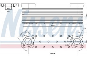 Nissens Ψυγείο λαδιού, Λάδι Κινητήρα - 90827