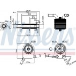 Nissens Ψυγείο λαδιού, Λάδι Κινητήρα - 90849