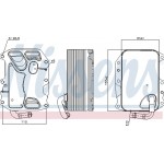 Nissens Ψυγείο λαδιού, Λάδι Κινητήρα - 90852