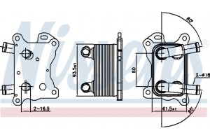 Nissens Ψυγείο λαδιού, Λάδι Κινητήρα - 90881