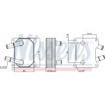 Nissens Ψυγείο λαδιού, Λάδι Κινητήρα - 90897