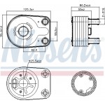 Nissens Ψυγείο λαδιού, Λάδι Κινητήρα - 90898