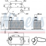 Nissens Ψυγείο λαδιού, Λάδι Κινητήρα - 90905