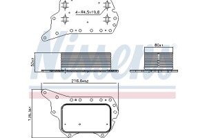 Nissens Ψυγείο λαδιού, Λάδι Κινητήρα - 90920