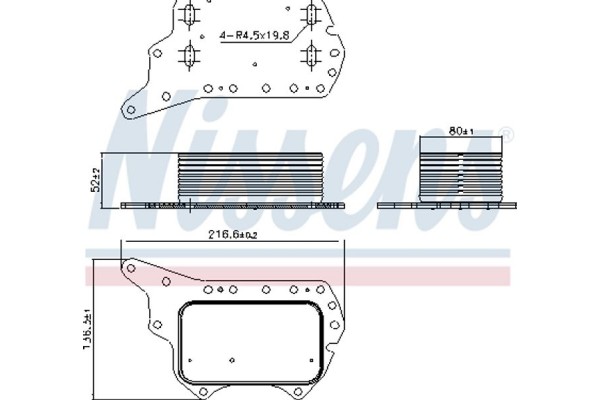 Nissens Ψυγείο λαδιού, Λάδι Κινητήρα - 90920