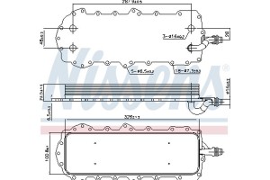 Nissens Ψυγείο λαδιού, Λάδι Κινητήρα - 90944