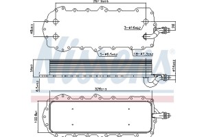 Nissens Ψυγείο λαδιού, Λάδι Κινητήρα - 90947
