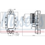Nissens Ψυγείο λαδιού, Λάδι Κινητήρα - 90948