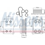 Nissens Ψυγείο λαδιού, Λάδι Κινητήρα - 90969