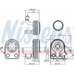 Nissens Ψυγείο λαδιού, Λάδι Κινητήρα - 90970