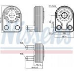 Nissens Ψυγείο λαδιού, Λάδι Κινητήρα - 90971