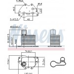 Nissens Ψυγείο λαδιού, Λάδι Κινητήρα - 90981