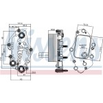 Nissens Ψυγείο λαδιού, Λάδι Κινητήρα - 90982