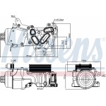 Nissens Ψυγείο λαδιού, Λάδι Κινητήρα - 91124