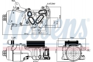 Nissens Ψυγείο λαδιού, Λάδι Κινητήρα - 91124