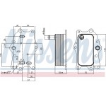 Nissens Ψυγείο λαδιού, Λάδι Κινητήρα - 91165