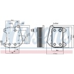 Nissens Ψυγείο λαδιού, Λάδι Κινητήρα - 91166