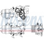 Nissens Ψυγείο λαδιού, Λάδι Κινητήρα - 91167
