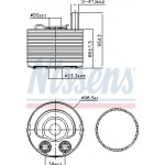 Nissens Ψυγείο λαδιού, Λάδι Κινητήρα - 91177