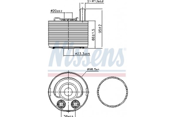 Nissens Ψυγείο λαδιού, Λάδι Κινητήρα - 91177