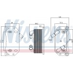 Nissens Ψυγείο λαδιού, Λάδι Κινητήρα - 91189