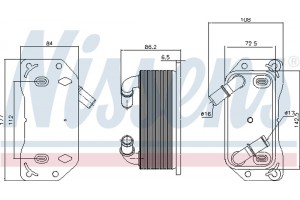 Nissens Ψυγείο λαδιού, Λάδι Κινητήρα - 91189