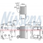 Nissens Ψυγείο λαδιού, Λάδι Κινητήρα - 91193