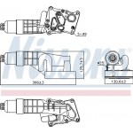 Nissens Ψυγείο λαδιού, Λάδι Κινητήρα - 91197