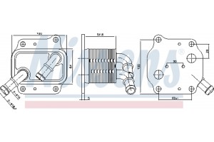 Nissens Ψυγείο λαδιού, Λάδι Κινητήρα - 91231