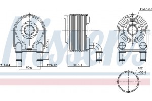 Nissens Ψυγείο λαδιού, Λάδι Κινητήρα - 91249