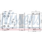 Nissens Ψυγείο λαδιού, Λάδι Κινητήρα - 91297