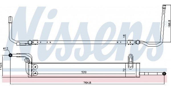 Nissens Ψυγείο λαδιού, Τιμόνι - 90631