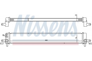 Nissens Ψυγείο, Μπαταρία Μετάδοσης Κίνησης - 646945