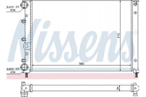 Nissens Ψυγείο, Ψύξη Κινητήρα - 60052