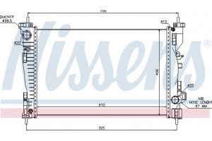 Nissens Ψυγείο, Ψύξη Κινητήρα - 60062