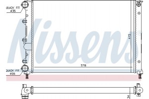Nissens Ψυγείο, Ψύξη Κινητήρα - 60071