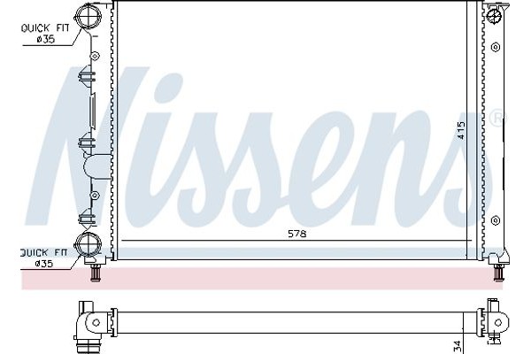 Nissens Ψυγείο, Ψύξη Κινητήρα - 60071