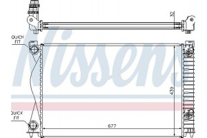 Nissens Ψυγείο, Ψύξη Κινητήρα - 60237A
