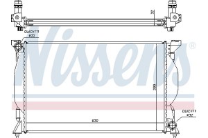 Nissens Ψυγείο, Ψύξη Κινητήρα - 60301A