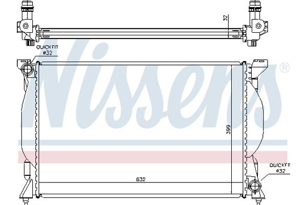 Nissens Ψυγείο, Ψύξη Κινητήρα - 60301A