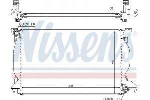 Nissens Ψυγείο, Ψύξη Κινητήρα - 60302A